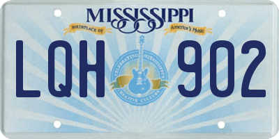 MS license plate LQH902