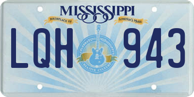 MS license plate LQH943