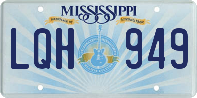 MS license plate LQH949