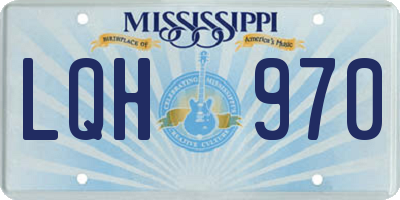 MS license plate LQH970