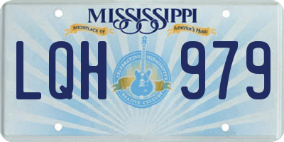 MS license plate LQH979