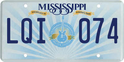 MS license plate LQI074