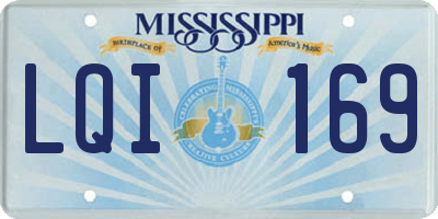 MS license plate LQI169