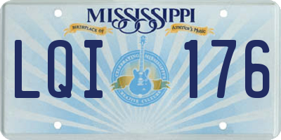 MS license plate LQI176