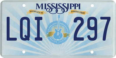 MS license plate LQI297