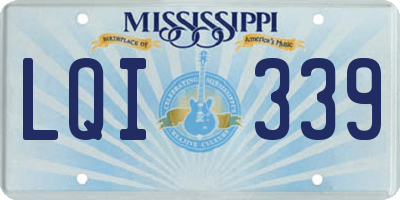MS license plate LQI339