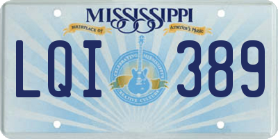 MS license plate LQI389