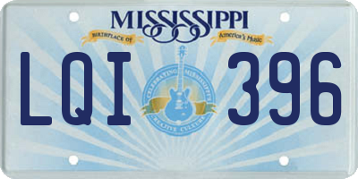 MS license plate LQI396