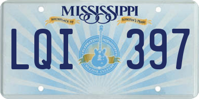 MS license plate LQI397