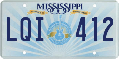 MS license plate LQI412