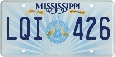 MS license plate LQI426