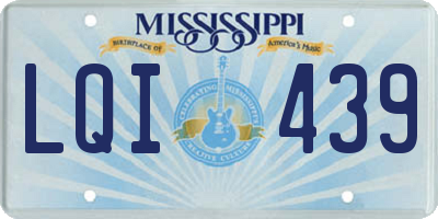 MS license plate LQI439