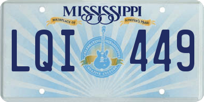 MS license plate LQI449