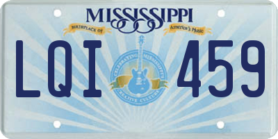 MS license plate LQI459