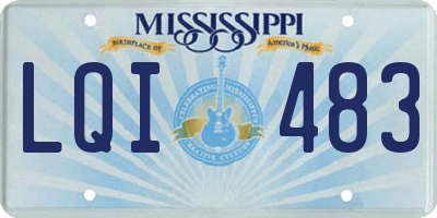 MS license plate LQI483