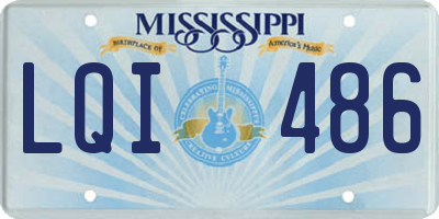 MS license plate LQI486