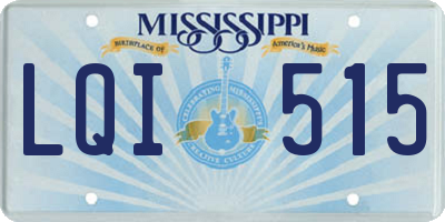 MS license plate LQI515
