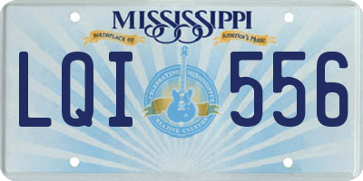 MS license plate LQI556