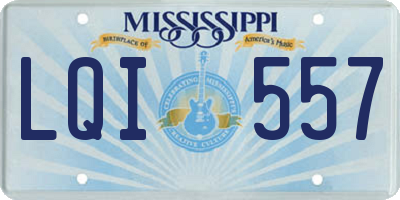 MS license plate LQI557