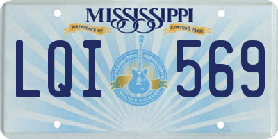 MS license plate LQI569