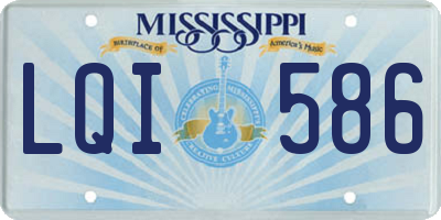 MS license plate LQI586