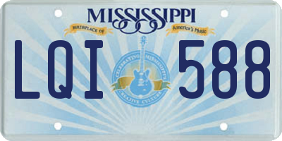 MS license plate LQI588