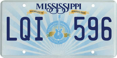 MS license plate LQI596