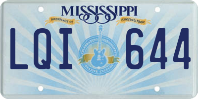 MS license plate LQI644