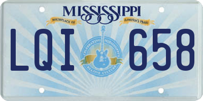 MS license plate LQI658