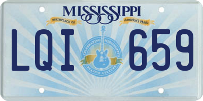 MS license plate LQI659