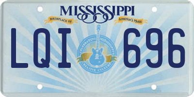 MS license plate LQI696