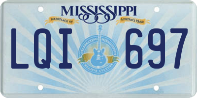 MS license plate LQI697