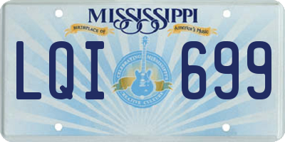 MS license plate LQI699
