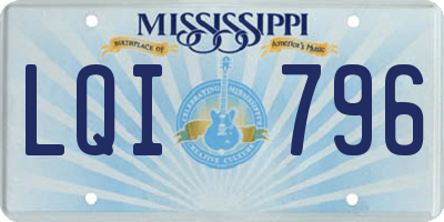 MS license plate LQI796