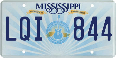 MS license plate LQI844