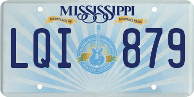MS license plate LQI879
