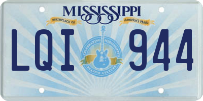 MS license plate LQI944