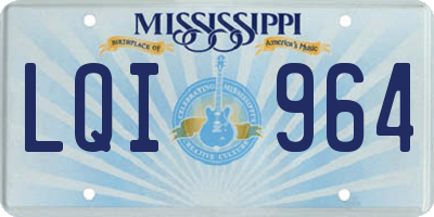 MS license plate LQI964