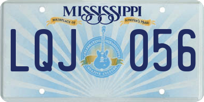 MS license plate LQJ056