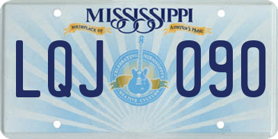 MS license plate LQJ090
