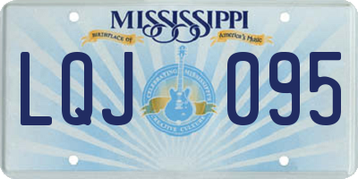 MS license plate LQJ095