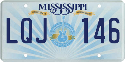 MS license plate LQJ146