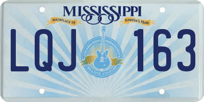 MS license plate LQJ163