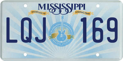 MS license plate LQJ169