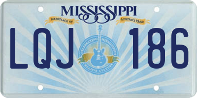 MS license plate LQJ186