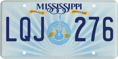 MS license plate LQJ276