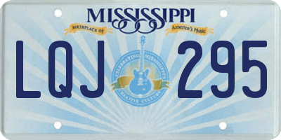 MS license plate LQJ295