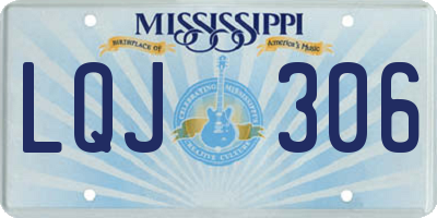MS license plate LQJ306