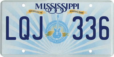 MS license plate LQJ336