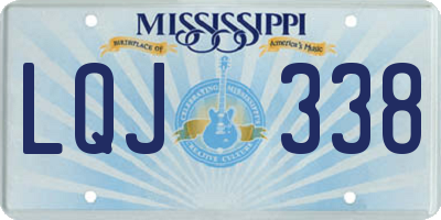 MS license plate LQJ338